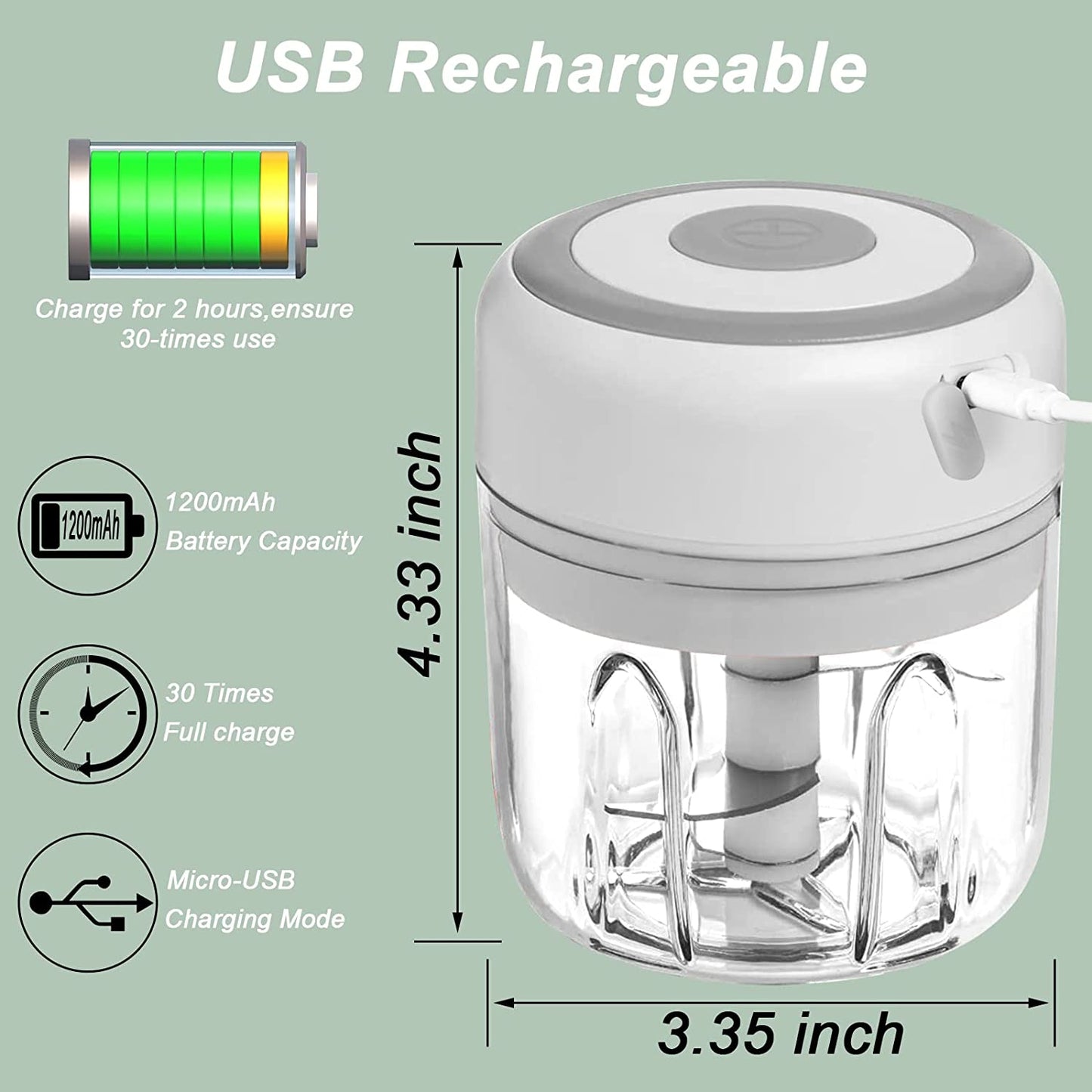 Mini Electric vegetable  Chopper